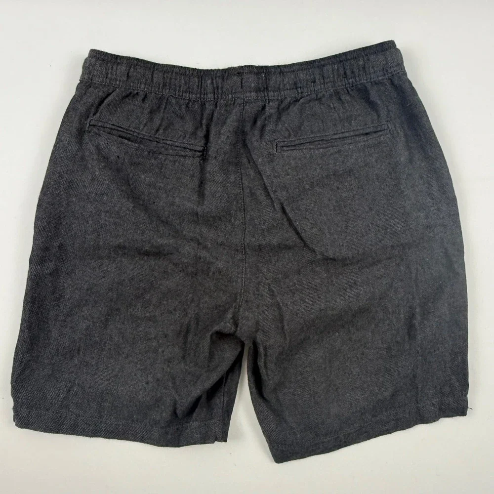 Banana Republic Mens Deck Short Charcoal Gray Drawstring Shorts Small NWT